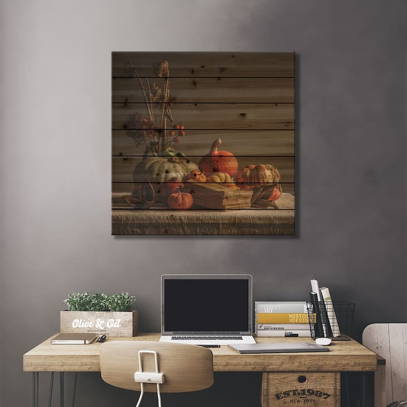 Still Life Print On Wood by Mark Gemmell - Multi-Color