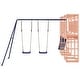 preview thumbnail 6 of 16, vidaXL Swing Set Outdoor Backyard Wooden Playground Equipment for Kids Age 3-8