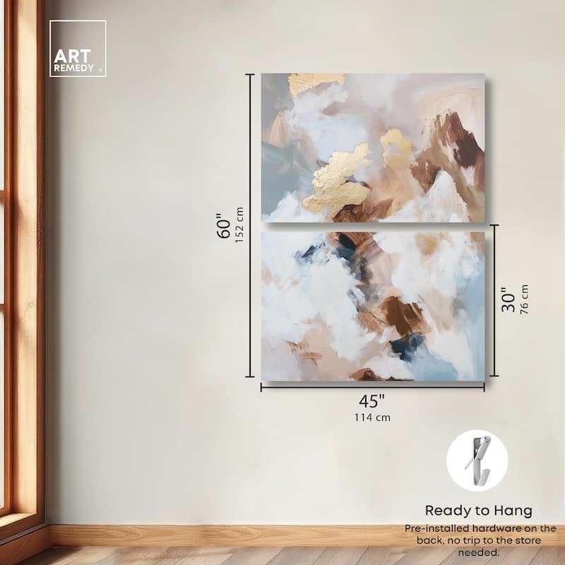 Earth's Palette II Canvas Set of 2 by Art Remedy, Gallery Wrapped