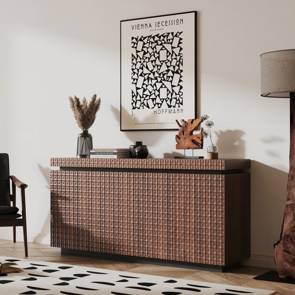 Sideboard Buffet Cabinet,Modern Accent Storage Sideboard