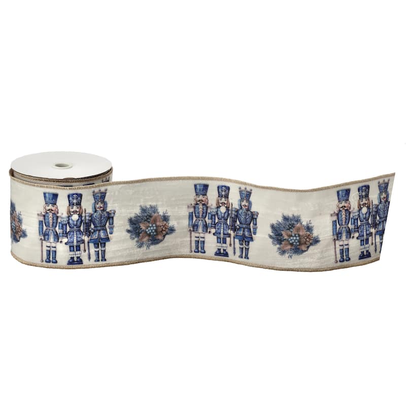 4"X10Y Velvet Toy Soldier Ribbon