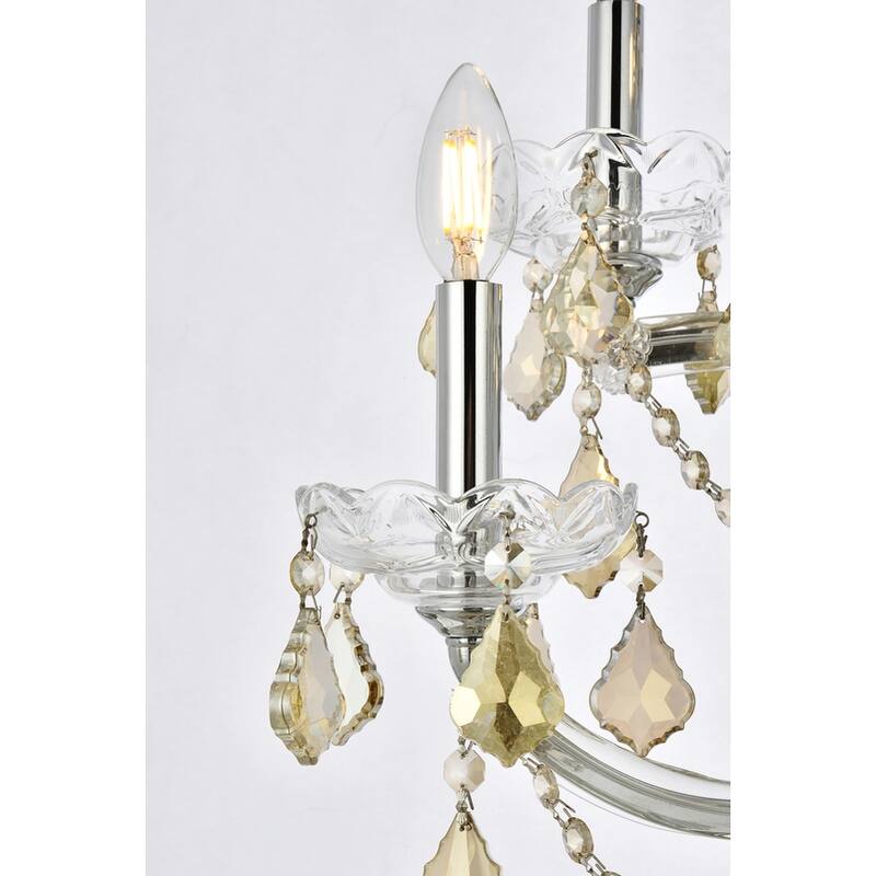 Fleur Illumination Collection Wall Sconce D:12in H:29.5in E:11.5in Lt:5 Chrome Finish