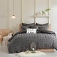 preview thumbnail 117 of 124, Intelligent Design Maize Cotton Jacquard Duvet Cover Set with Euro Shams and Throw Pillows