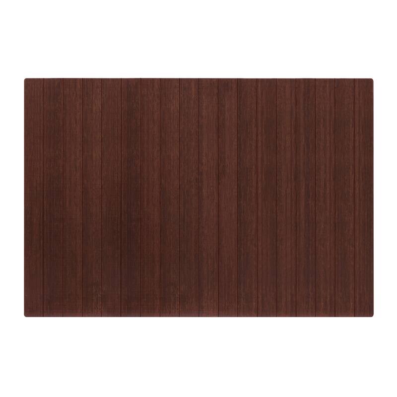 Eco Bamboo Deluxe Rectangular Cherry Chair Mat (72 x 48)