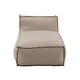 preview thumbnail 6 of 10, Roomfitters Ramona Outdoor Bean Bag Lounge Chair with Water Resistant Fabric, Beige