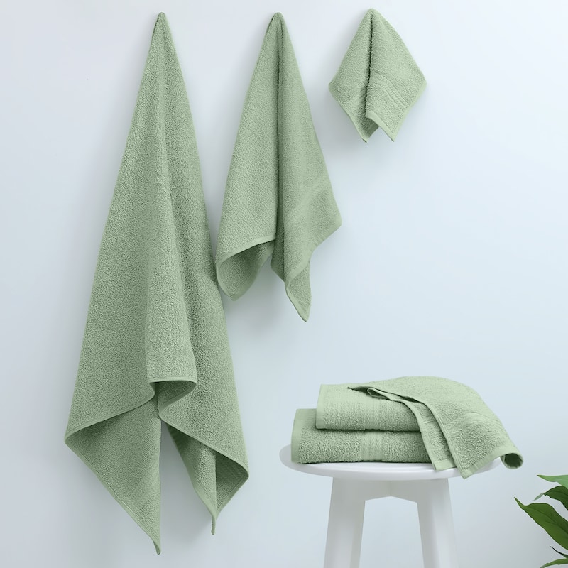 Superior Miami 100% Cotton 6-Piece Towel Set - Lightweight & Quick Drying