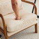 preview thumbnail 41 of 105, High Back Solid Wood Armrest Backrest Leisure Chair Accent Chair