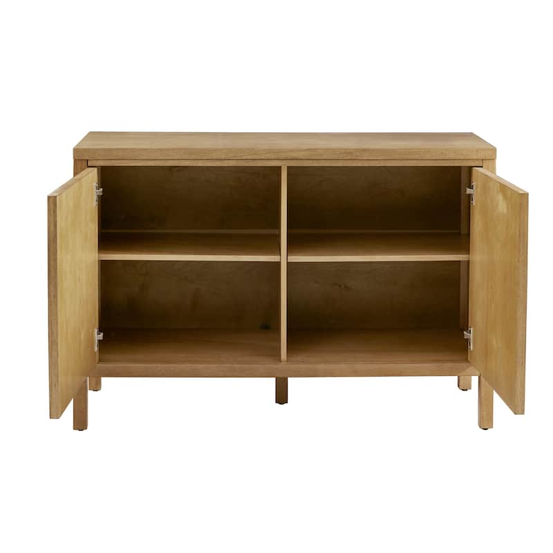 Madison Park Paige Geometric 2-Door Storage Cabinet with Adjustable Shelves