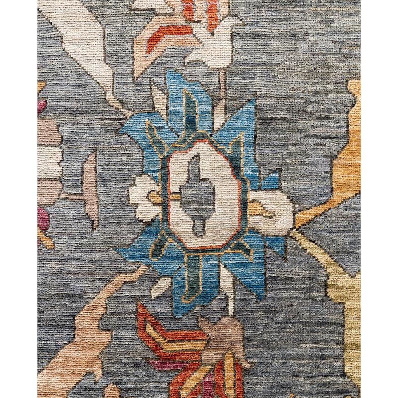 Serapi One-of-a-Kind Hand-Knotted Area Rug - Gray - 9' 1" x 12' 2"