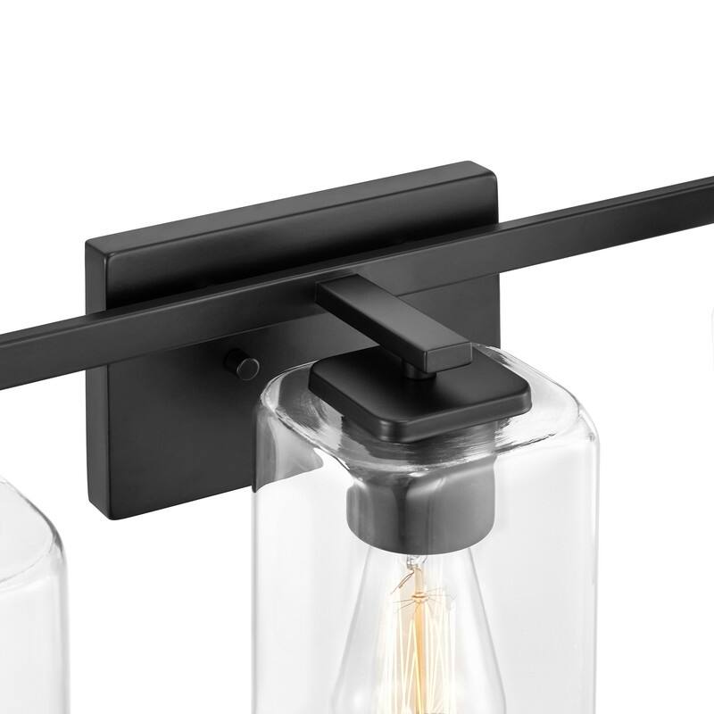KAWOTI 20.75in. 3-light Bathroom Vanity Light with Square Glass