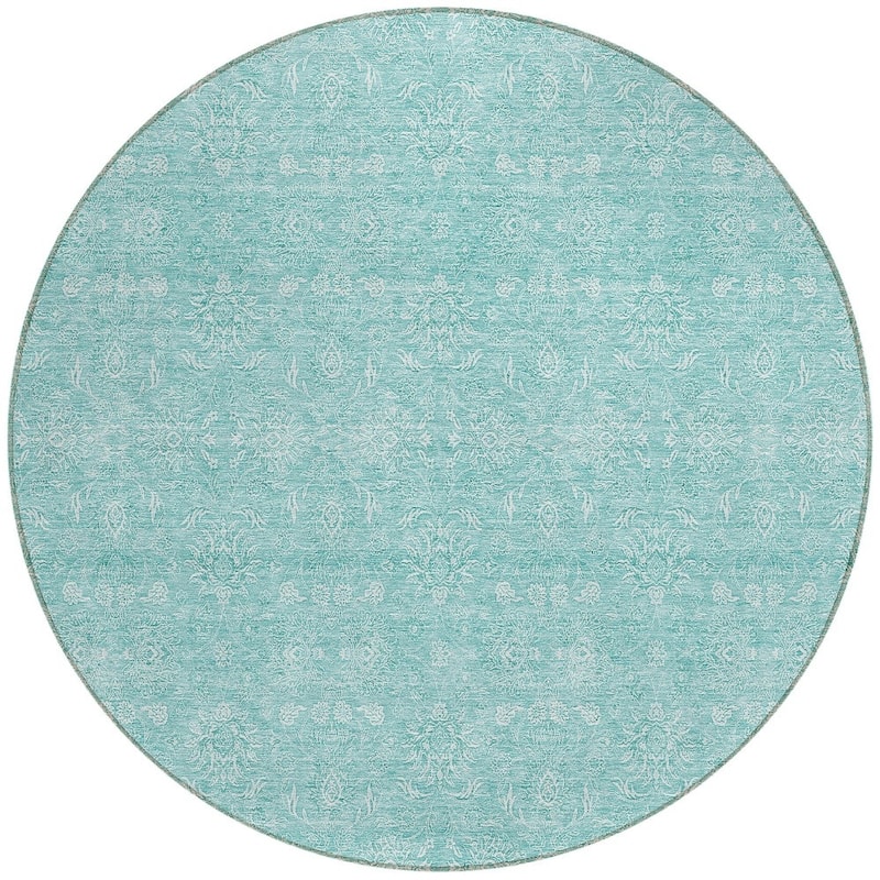 HomeRoots Floral Transitional Rectangle Outdoor Rug