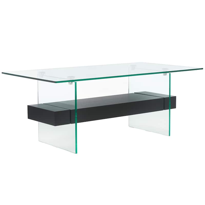 SAFAVIEH Kayley Modern Glass Coffee Table - 43.3" x 23.6" x 16.5"