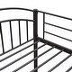preview thumbnail 14 of 47, Twin Over Twin Metal Bunk Bed with Ladder, Divided into 2 Beds