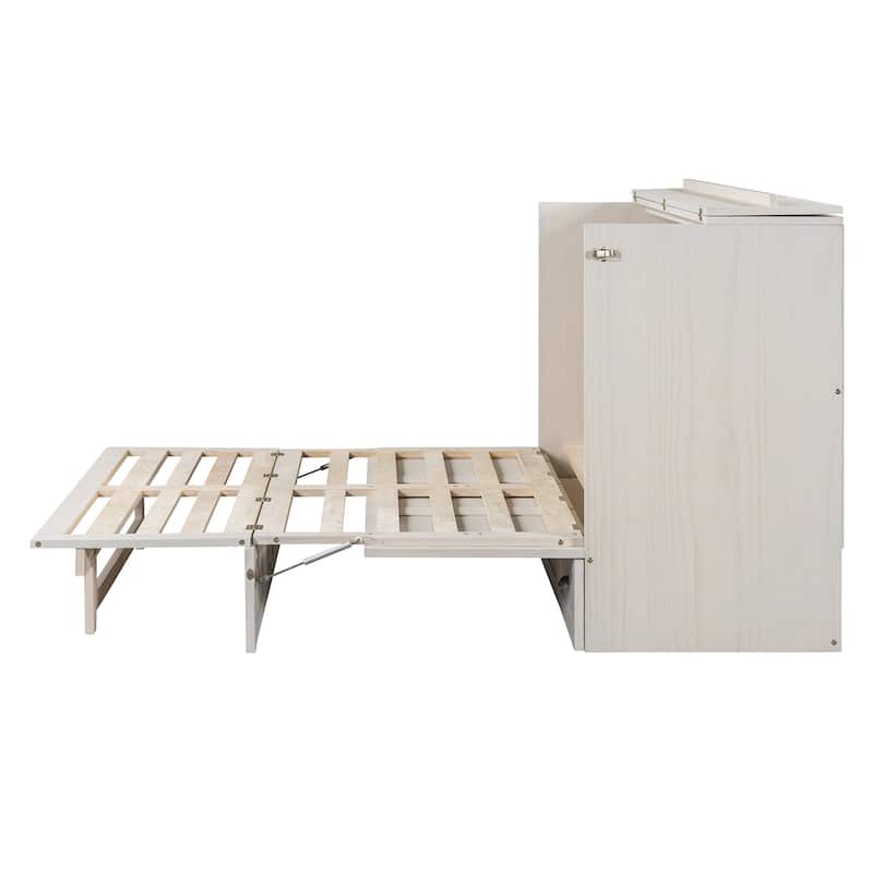 Modern Murphy Bed with Storage Drawers