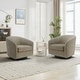 preview thumbnail 61 of 143, Modern 360°Swivel Accent Chairs Barrel Armchairs