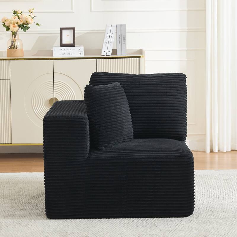 Oversized Chaise Lounge Sofa with Pillows