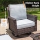 preview thumbnail 24 of 99, MAISON ARTS Extra-Large Patio Wicker Sofa Conversation Set with Coffee Table, Oversize Seat with 5.5'' Thick Padded Cushion