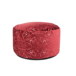 Allan Andrews Round Foot Pouf Pasini Ruby