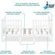 preview thumbnail 7 of 5, Dream On Me Hudson 3 in 1 Convertible Toddler Bed White
