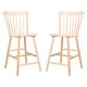 preview thumbnail 19 of 48, SAFAVIEH Galena 24-inch Spindle Farmhouse Counter Stool (Set of 2) - 20"W x 20"D x 38"H