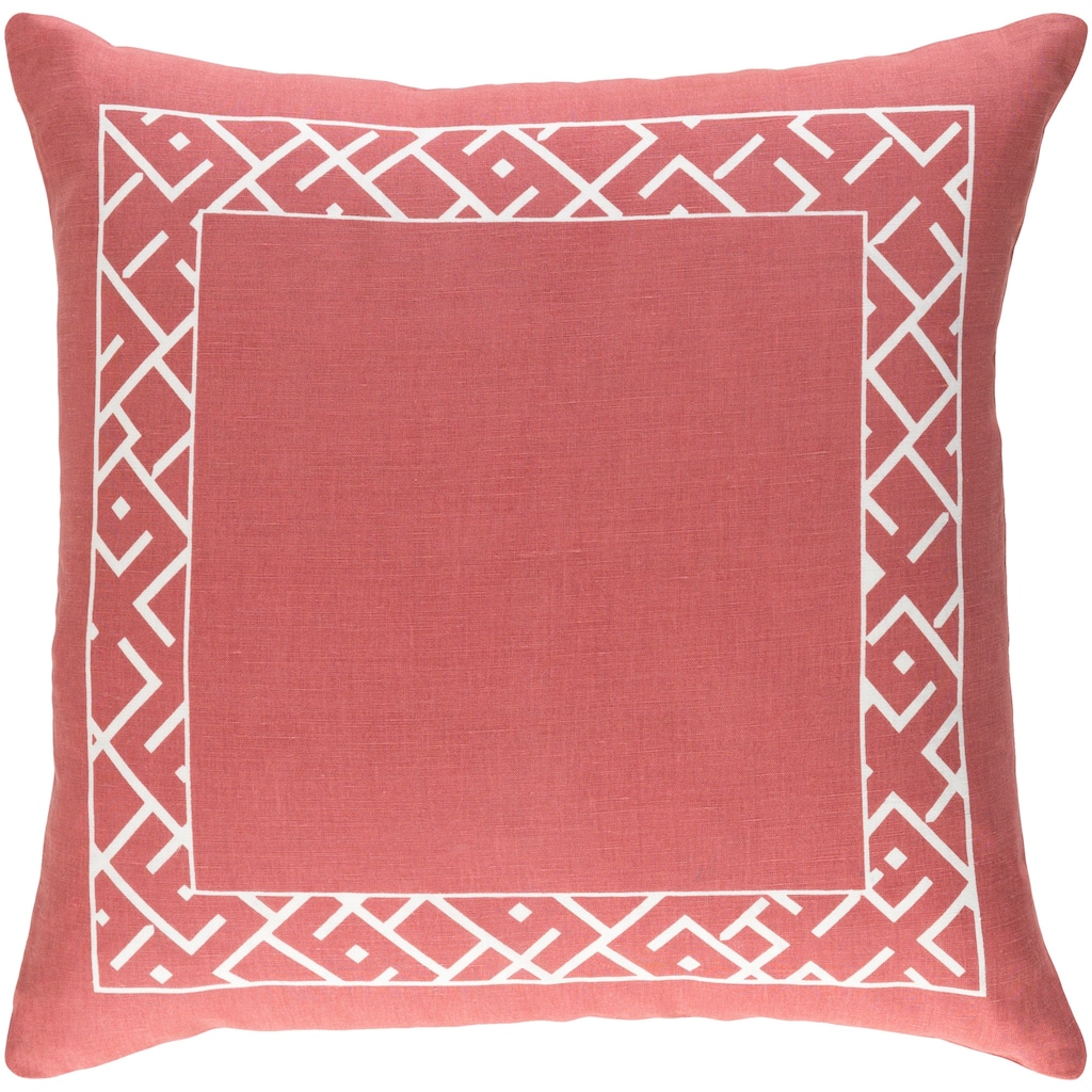 Decorative Yonge Terracotta 18-inch Throw Pillow Cover