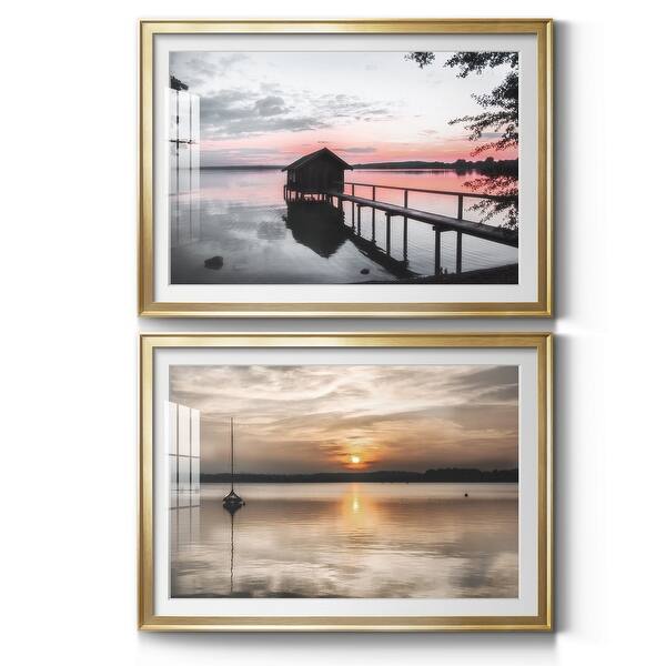 slide 2 of 33, October Sunset Premium Framed Print - Ready to Hang 18.5X24.5 - Gold