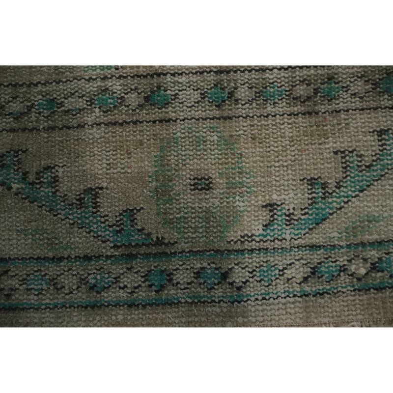 Hand Knotted Oriental 100% Wool Carpet Transitional Floral Beige & Ivories Anatolian Area Rug - 9' 4'' X 5' 10''