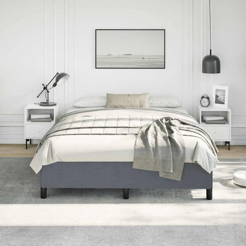 vidaXL Bed Frame, Velvet, No Mattress