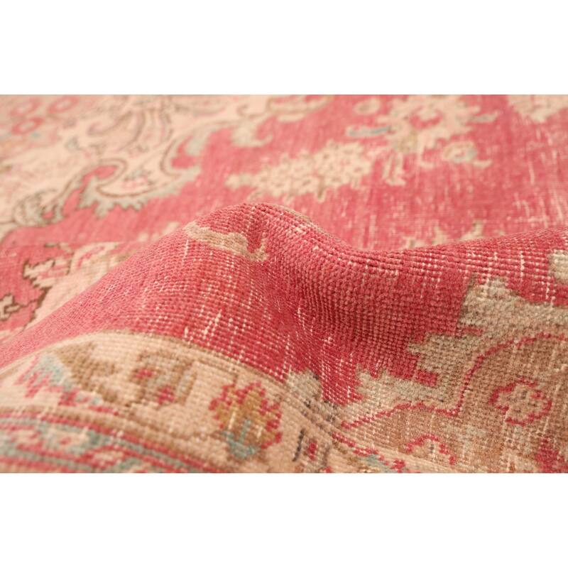 ECARPETGALLERY Hand-knotted Antalya Vintage Red Wool Rug - 9'6 x 12'9
