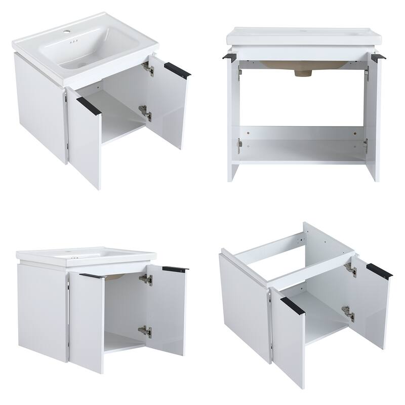 Topcraft Wall-Mounted Bathroom Vanity With Sink