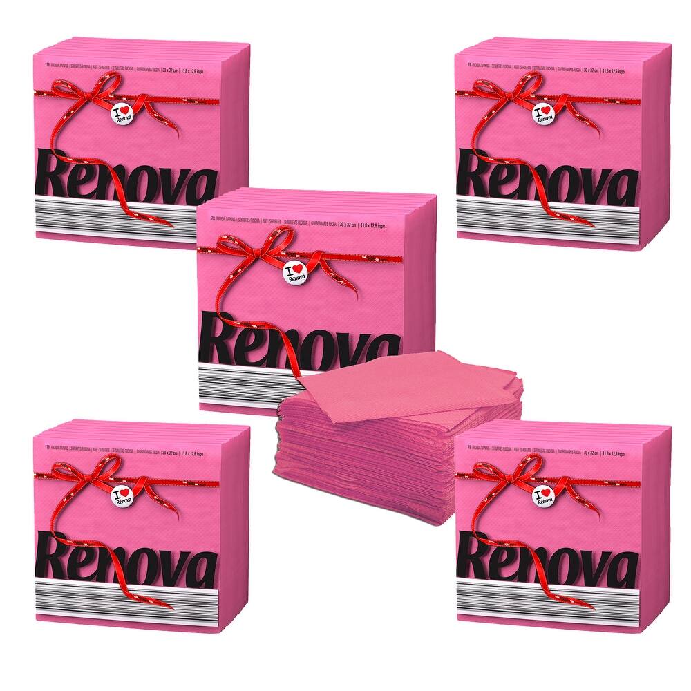 Renova Colored Dinner Disposable Paper Napkins Folded 1-Ply