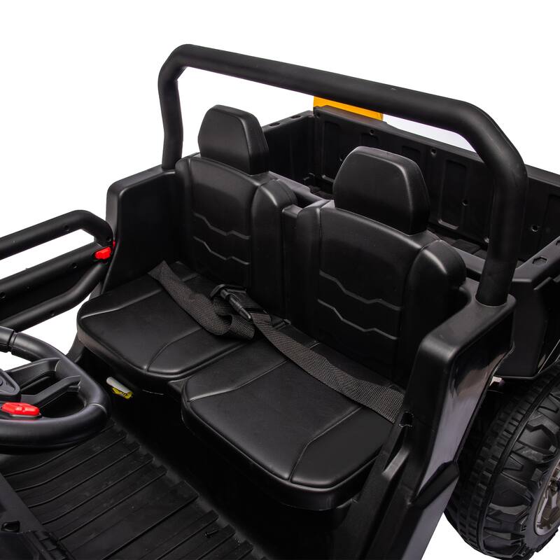 24V Kids Ride-On Construction Truck with Electric Dump Bed and Parental Remote Control