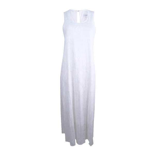 calvin klein white maxi dress