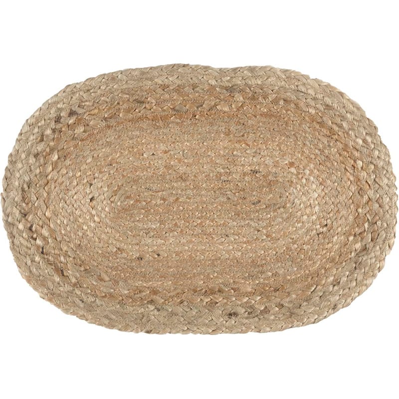 Natural Jute Placemat Set of 6 12x18 - Placemat 12x18
