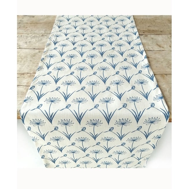 French Home Botanical Sugarbird Runner - Sky