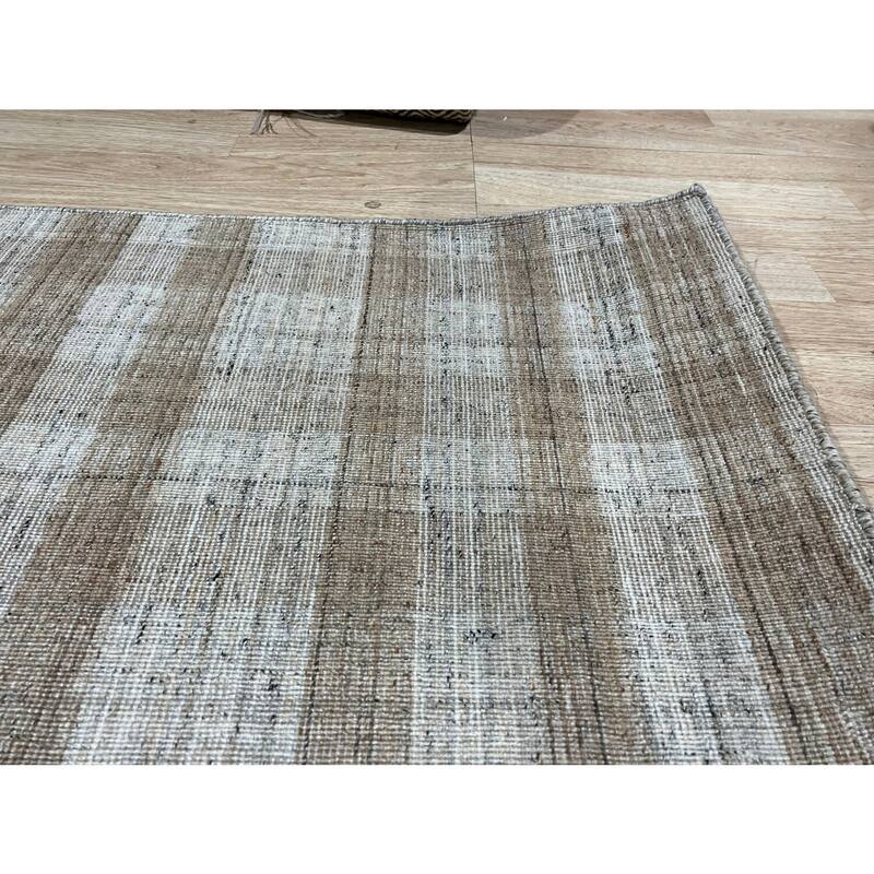 Hand-Tufted Wool Modern Tufted Loop Rug, 5' x 8', Medium Blue Area Rug ...