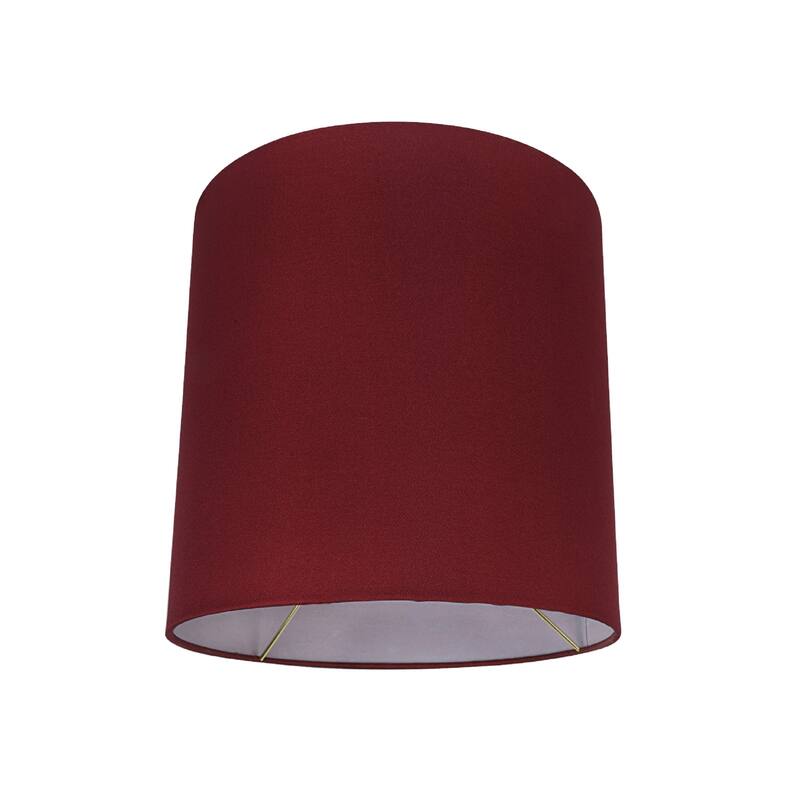 Aspen Creative Drum/Cylinder UNO Lamp Shade, Blood Red (10"x10"x10")