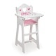 preview thumbnail 8 of 15, Badger Basket Doll High Chair with Accessories and Free Personalization Kit