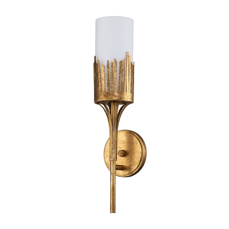 Sawgrass 1 Light Sconce in Gold Leaf - 17"L x 5"D x 4"H