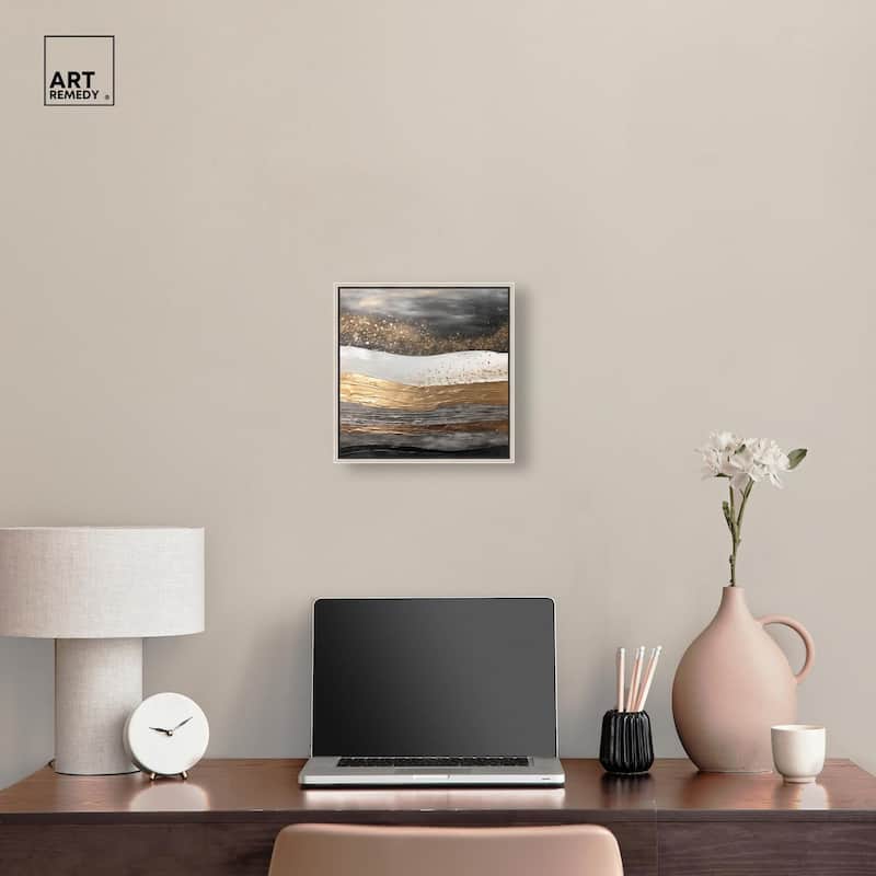 Moonlit Gold III Canvas by Art Remedy