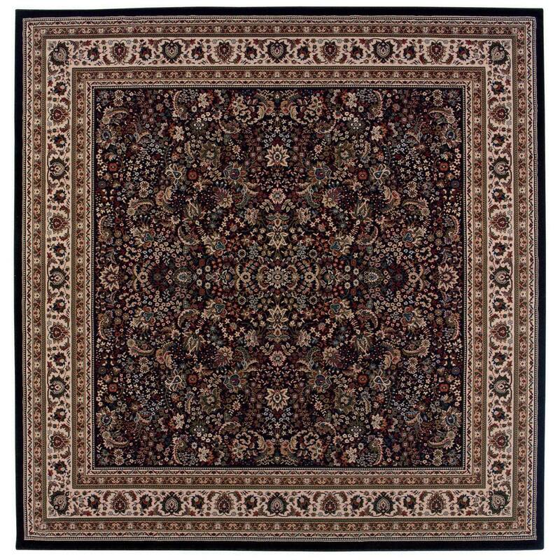 HomeRoots Oriental Traditional Square Area Rug - 94.49 in. x 94.49 in. x 0.43 in.
