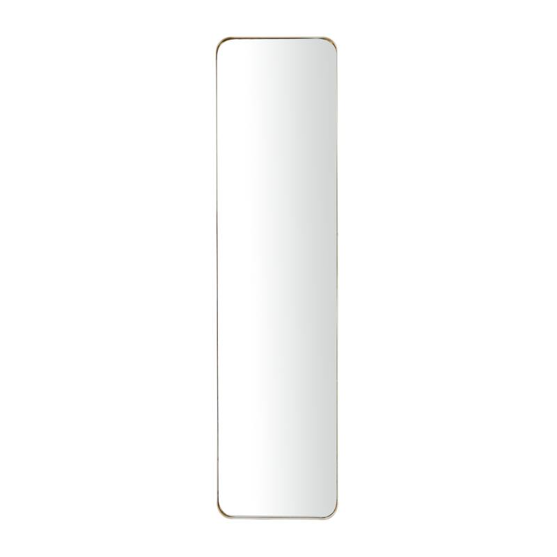 Iron Contemporary Wall Mirror - 12 x 2 x 48