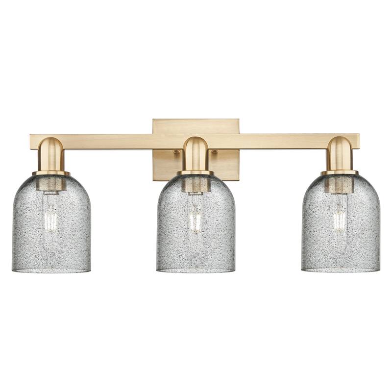 Innovations Lighting 716-3W-11-24 Caledonia Vanity Caledonia 3 Light - Champagne Bronze / Charcoal