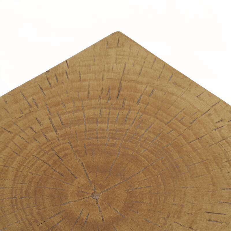 outdoor GEOMETRIC MGO SIDE TABLE,LIGHT NATURE COLOR