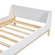 preview thumbnail 13 of 16, Twin Bed with Headboard, Footboard, Safeguards, Built-in Bed-end Book Storage Rack