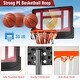 preview thumbnail 7 of 6, 4.3-8.2 FT Portable Basketball Hoop with Adjustable Height and Wheels-Red - 51" x 72.5" x 98.5"