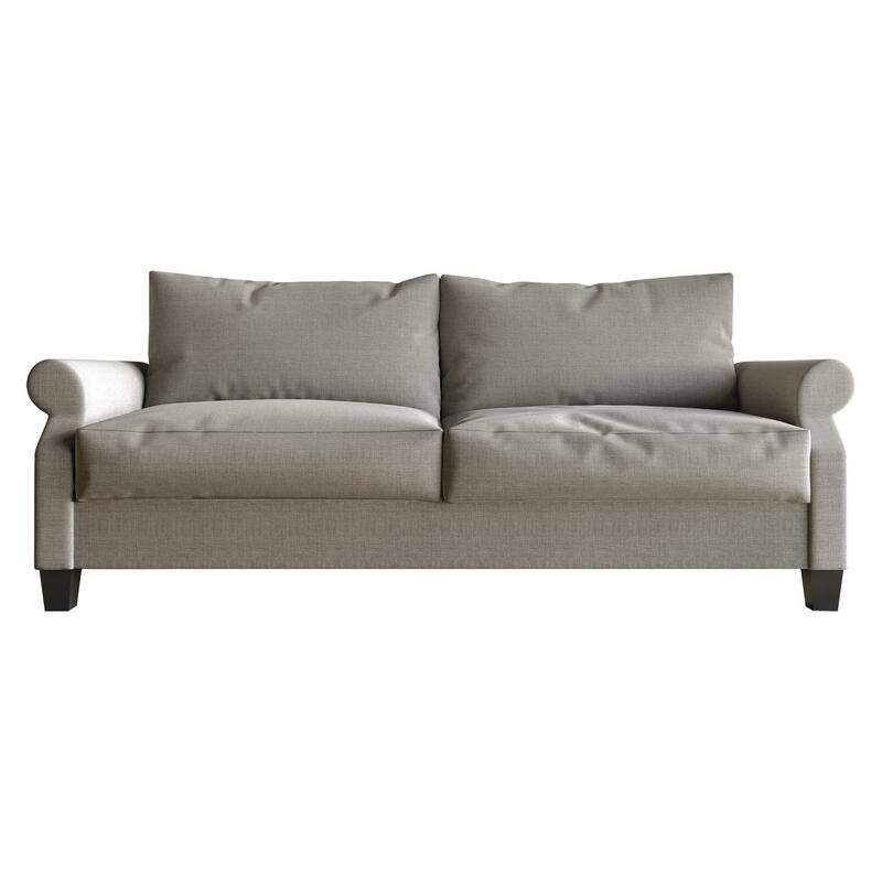 CraftPorch Classic Linen Upholstered Sofa - Grey