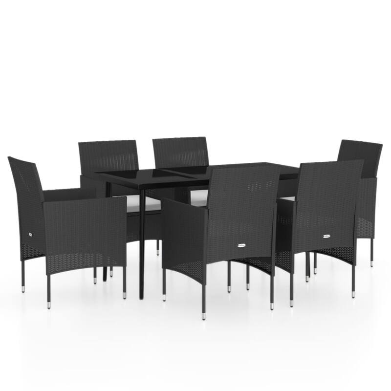 vidaXL Patio Dining Set Outdoor Dining Set Table and Chair Set for Garden