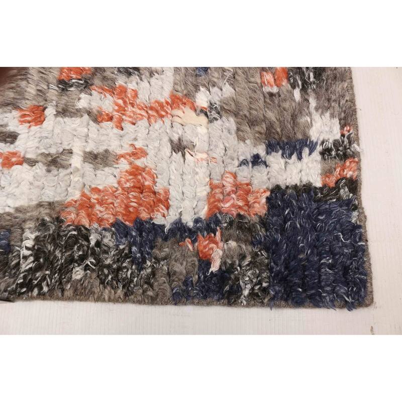 ECARPETGALLERY Hand-knotted Tangier Light Grey Silk, Wool Rug - 8'2 x 9'8