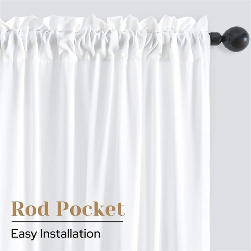 White Privacy Sheer Curtains 30x36" Kitchen Bathroom